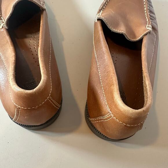 Decoys by Auditions Leather Slip On Loafers Flats 10.5 10.5N Women's Camel Brown - Picture 7 of 12